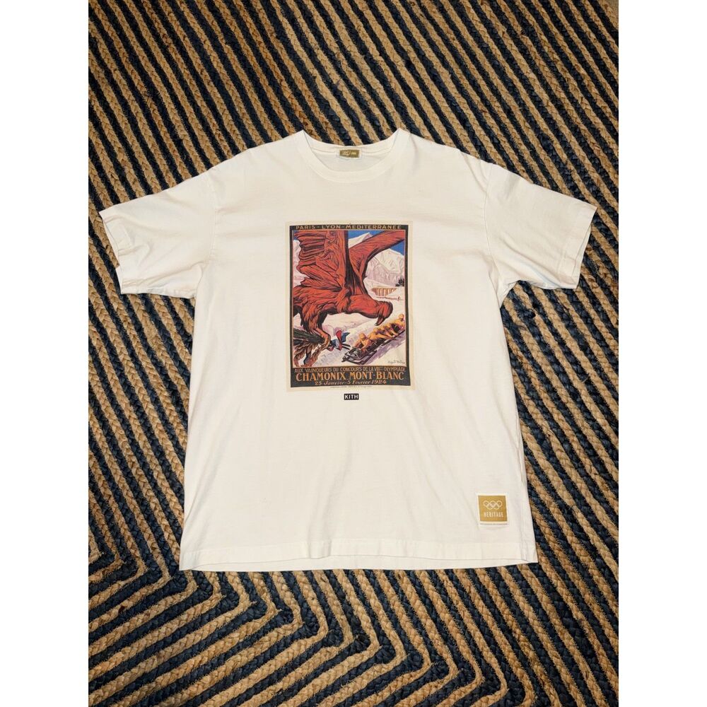 RARE Kith for Olympics Heritage Chamonix Mont-Blanc Tee Size L